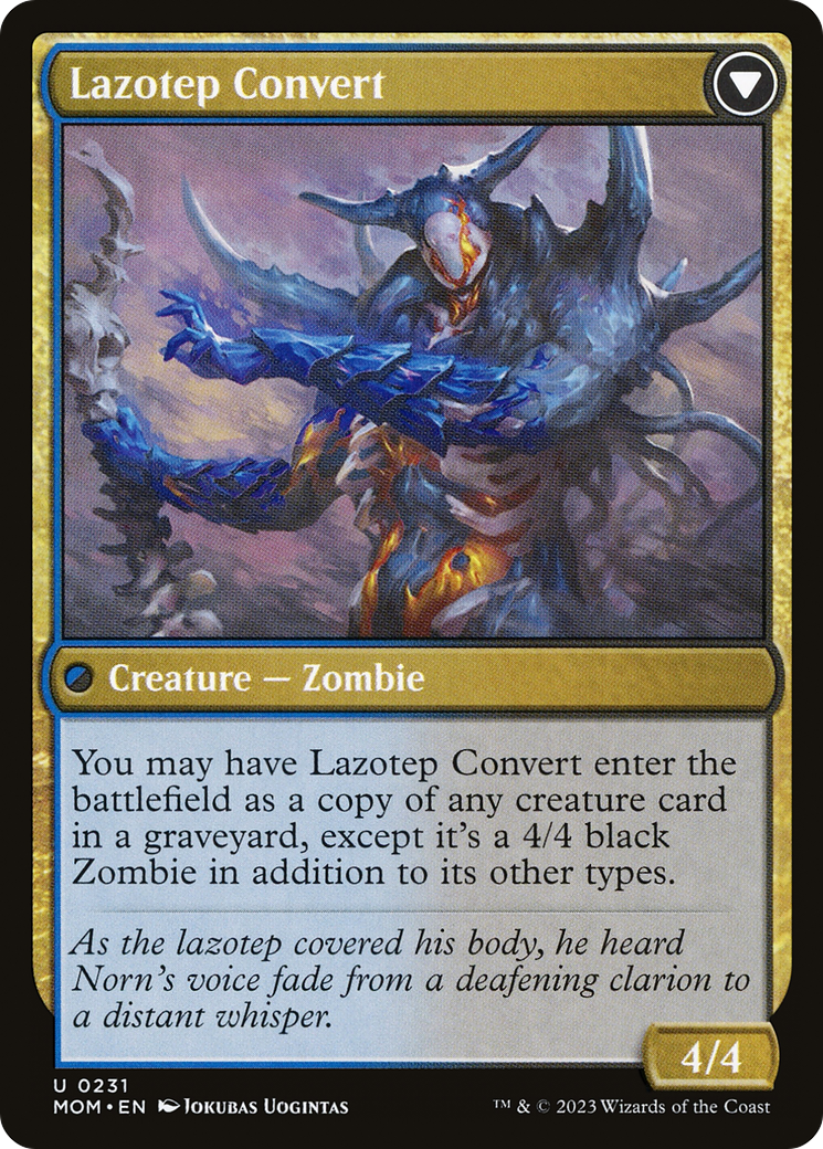 Invasion of Amonkhet // Lazotep Convert (MOM-231) - March of the Machine Foil