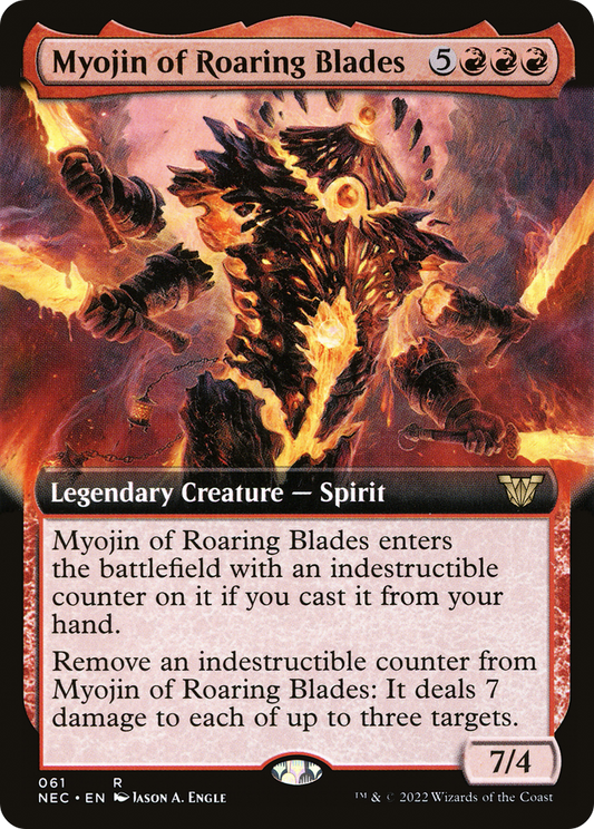 Myojin of Roaring Blades (Extended) [Kamigawa: Neon Dynasty Commander]