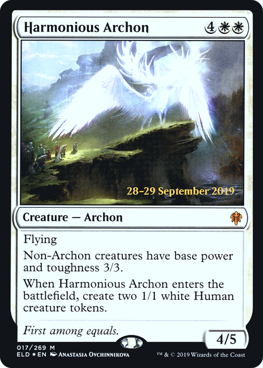 Harmonious Archon  [Throne of Eldraine Prerelease Promos]