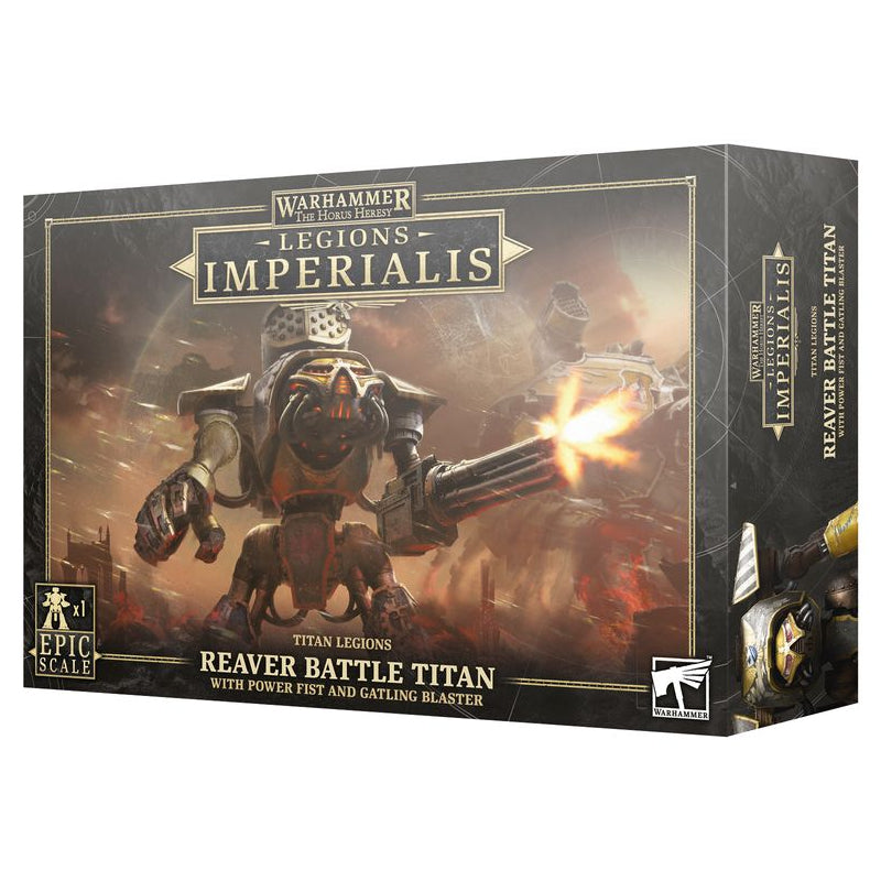 Adeptus Titanicus: Reaver Battle Titan with Power Fist and Gatling Blaster ( 400-17-W ) - Used