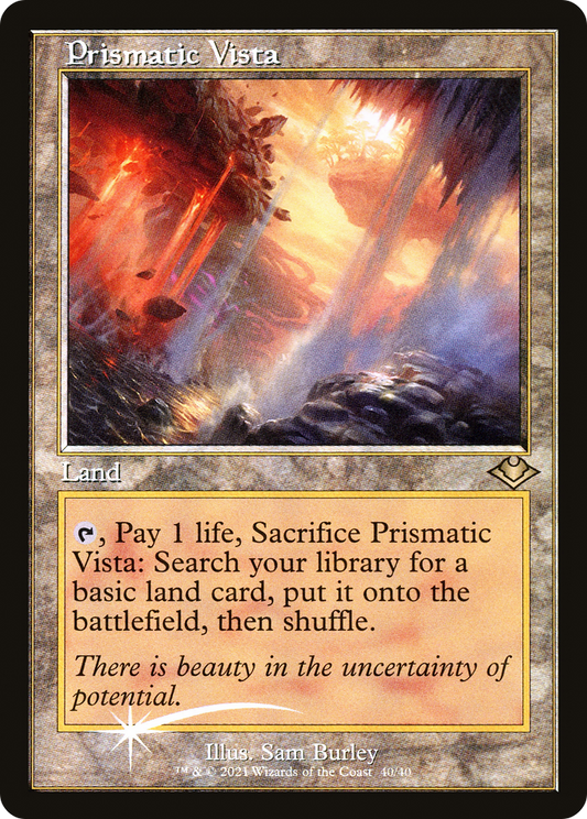 Prismatic Vista (MH1-040) - Modern Horizons 1 Timeshifts Etched Foil