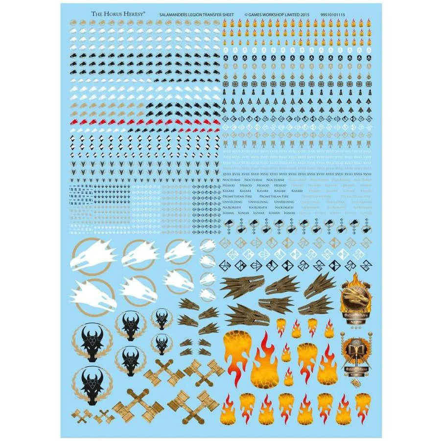 Salamanders Legion Transfer Sheet (1115-W)