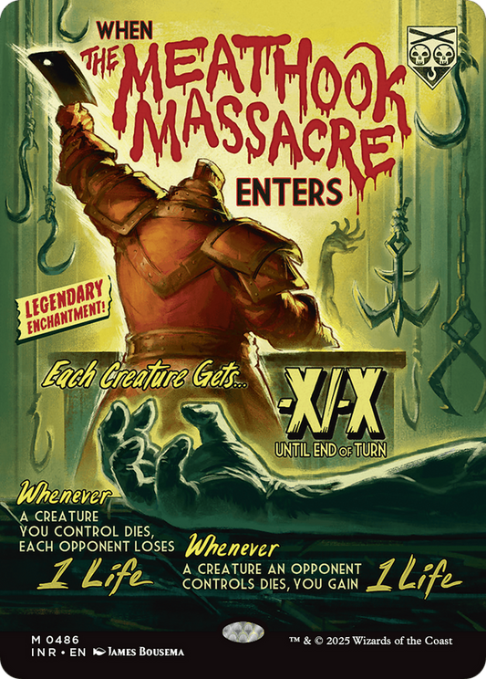 The Meathook Massacre (Showcase) (INR-486) - Innistrad Remastered: (Showcase, enchantment) (Borderless) Foil