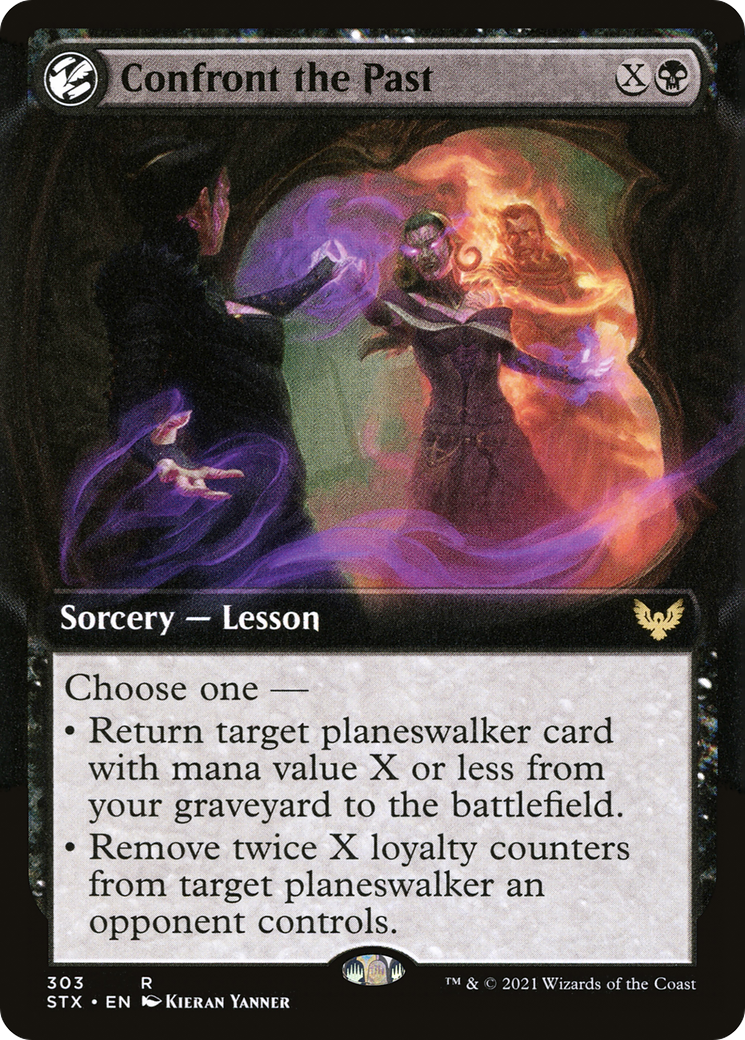 Confront the Past (STX-303) - Strixhaven: School of Mages: (Extended Art, lesson)