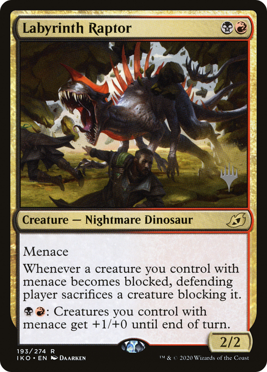 Labyrinth Raptor (Promo Pack) [Ikoria: Lair of Behemoths Promos]