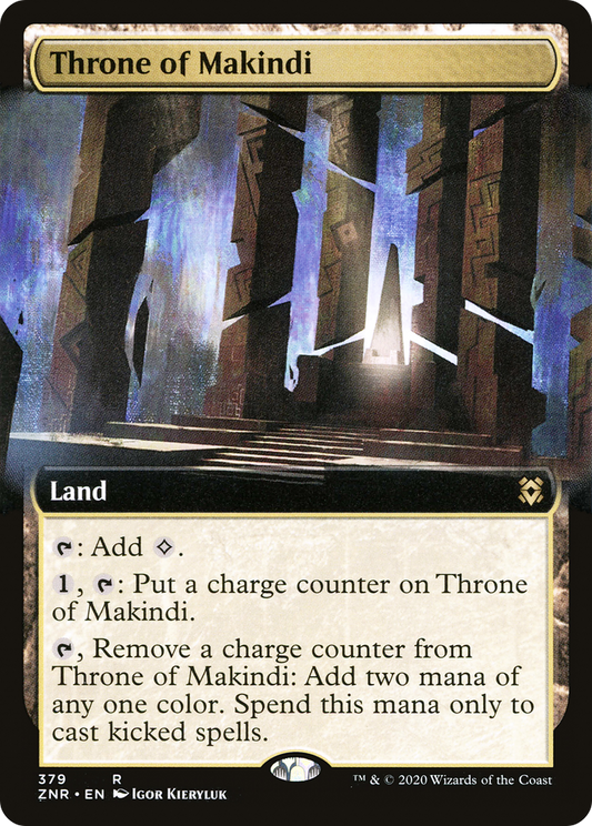 Throne of Makindi (ZNR-379) - Zendikar Rising: (Extended Art) Foil