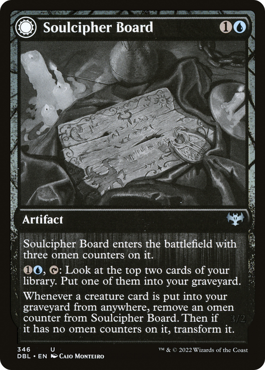 Soulcipher Board // Cipherbound Spirit (DBL-346) - Innistrad: Double Feature: (Double Faced Transform) Foil