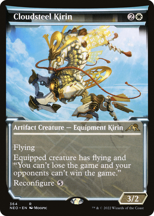 Cloudsteel Kirin (NEO-364) - Kamigawa: Neon Dynasty: (Showcase)