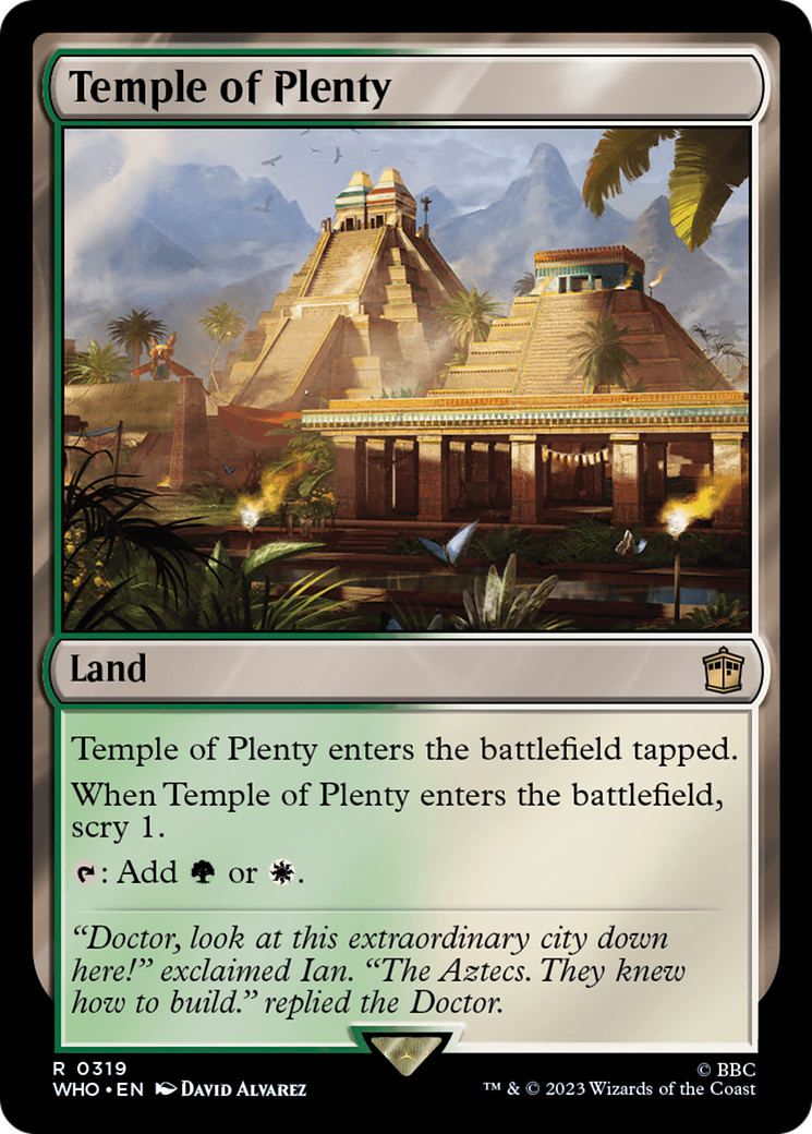 Temple of Plenty (WHO-319) - Doctor Who Foil