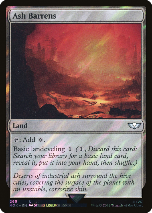 Ash Barrens (Surge Foil) [Universes Beyond: Warhammer 40,000]