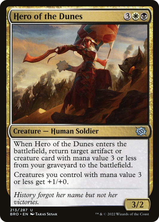Hero of the Dunes [The Brothers' War]