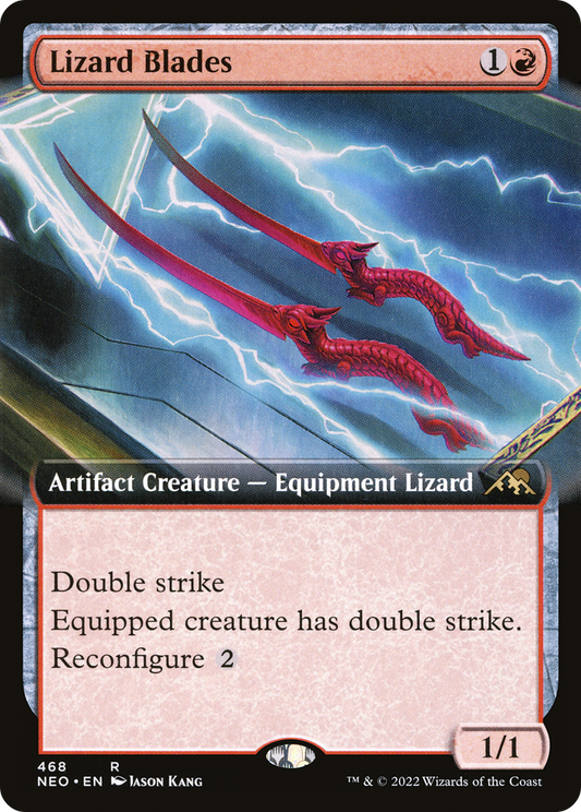 Lizard Blades (Extended Art) [Kamigawa: Neon Dynasty]
