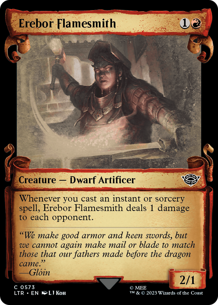 Erebor Flamesmith (LTR-573) - The Lord of the Rings: Tales of Middle-earth: (Showcase) Foil