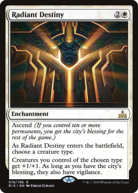 Radiant Destiny (RIX-018) - Rivals of Ixalan Foil