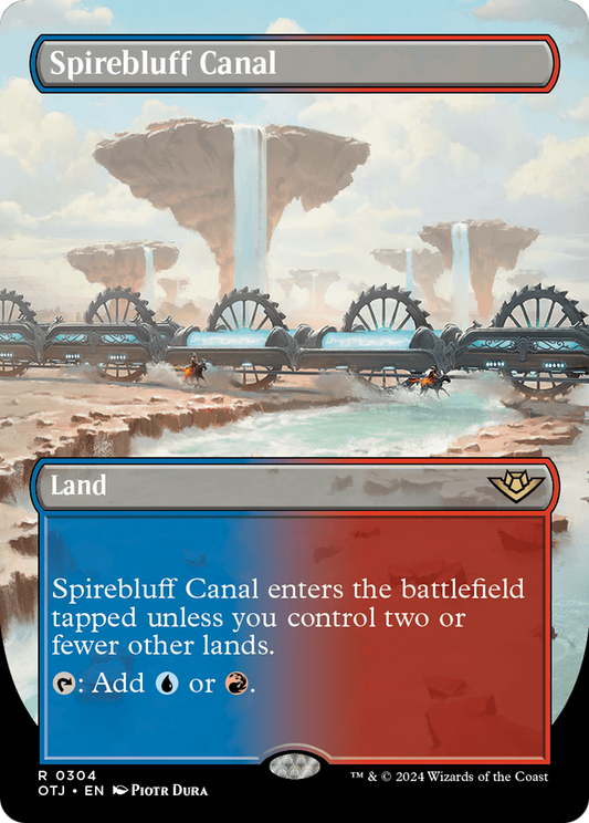 Spirebluff Canal (OTJ-304) - Outlaws of Thunder Junction (Borderless) Foil