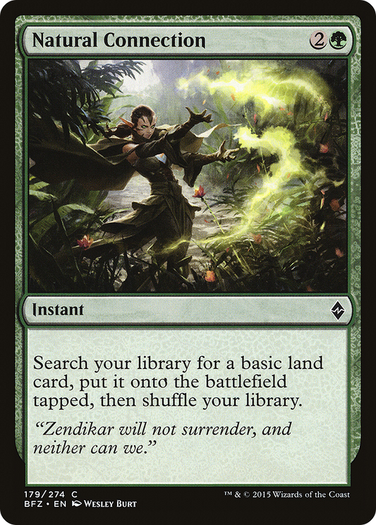 Natural Connection (BFZ-179) - Battle for Zendikar Foil