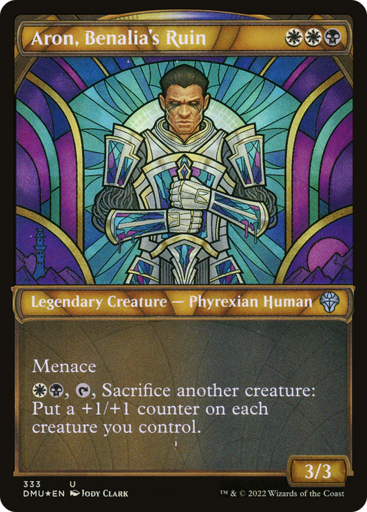 Aron, Benalia's Ruin (Showcase Textured) [Dominaria United]