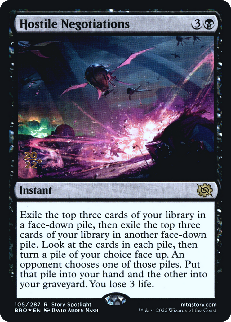 Hostile Negotiations [The Brothers' War: Prerelease Promos]