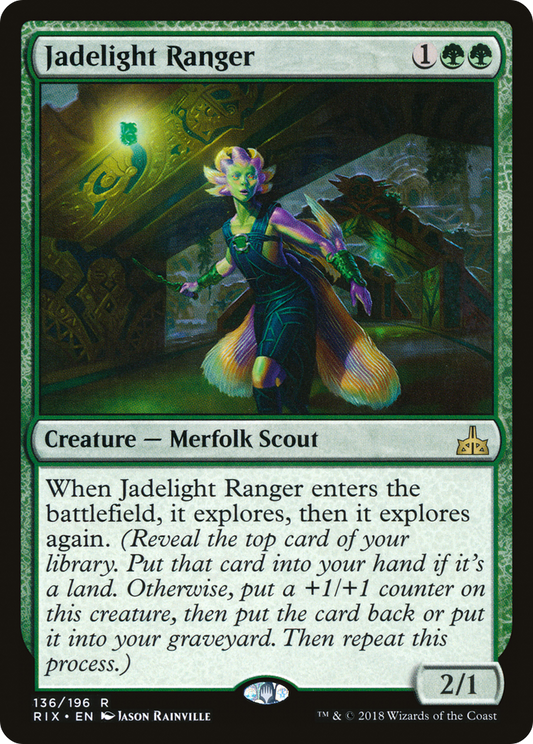 Jadelight Ranger (RIX-136) - Rivals of Ixalan Foil