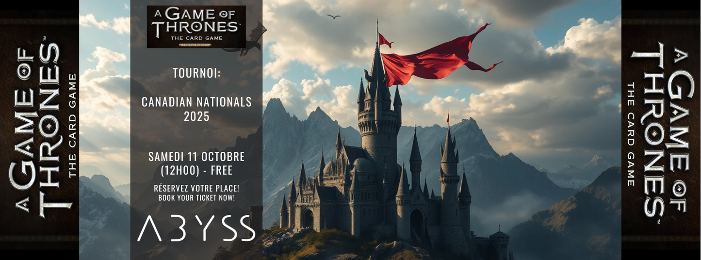 2025-10-11 - A Game of Thrones card game 2nd Edition: Canadian Nationals 2025