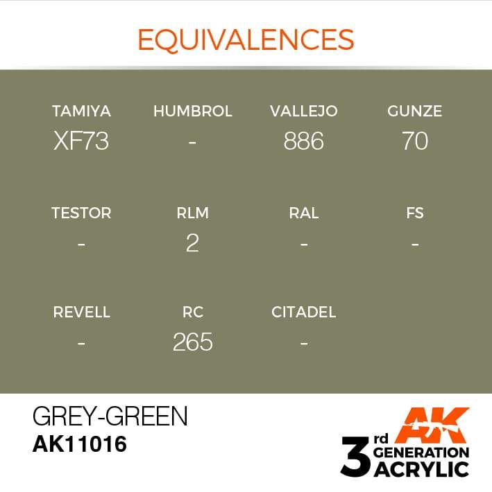 AK Acrylic 3G - Grey-Green ( AK11016 )