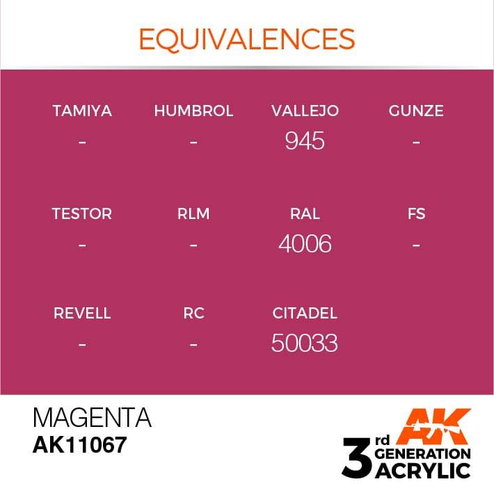 AK Acrylic 3G - Magenta ( AK11067 )