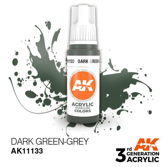 AK Acrylic 3G - Dark Green-Grey ( AK11133 )