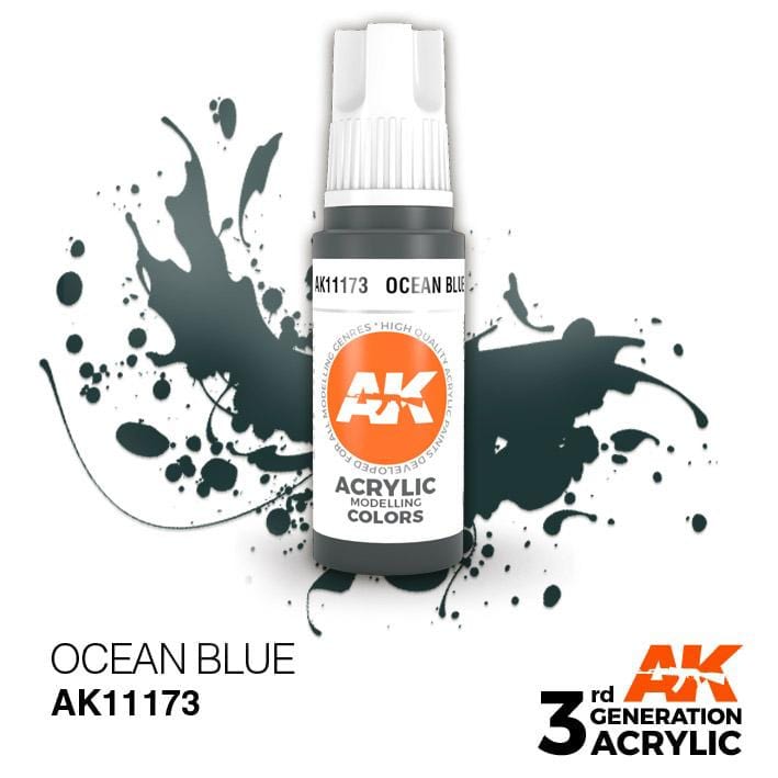AK Acrylic 3G - Ocean Blue ( AK11173 )