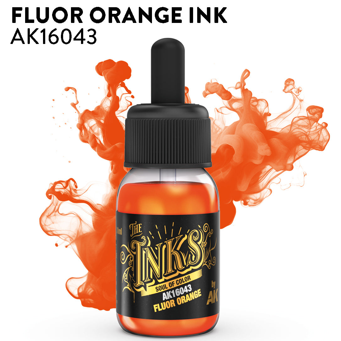 AK Interactive - The Inks: Fluor Orange (AK16043)
