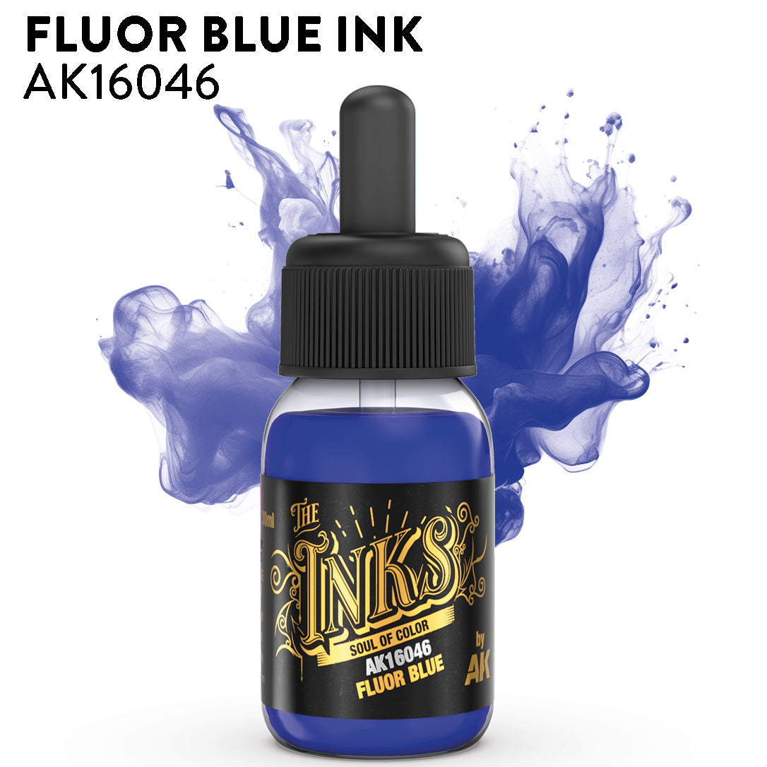 AK Interactive - The Inks: Fluor Blue (AK16046)