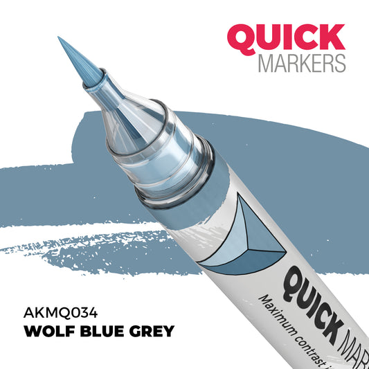 AK Interactive Quick Marker - Wolf Grey Blue