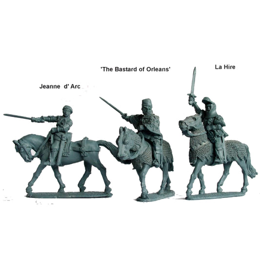 Jeanne d'Arc, La Hire, Bastard of Orleans (All Mounted) (AO33)