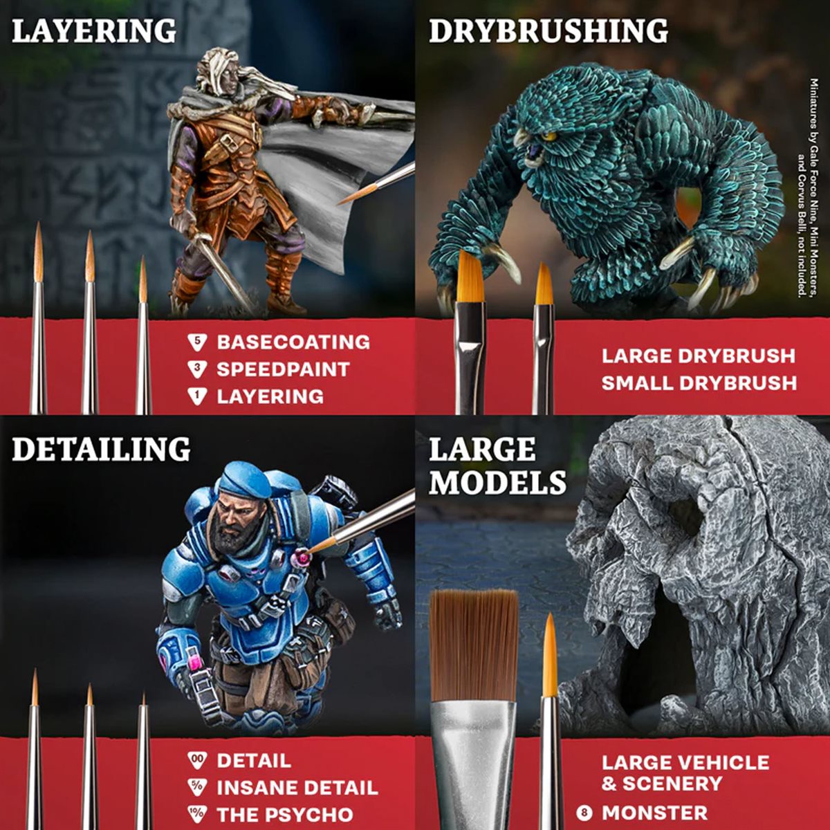 Army Painter - Mega Brush Set (TL5070)