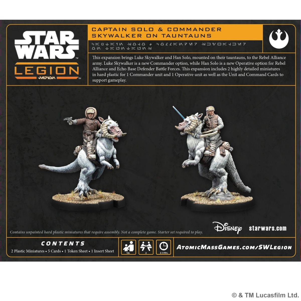 Star Wars: Legion - Han Solo & Luke Skywalker on Tauntaun