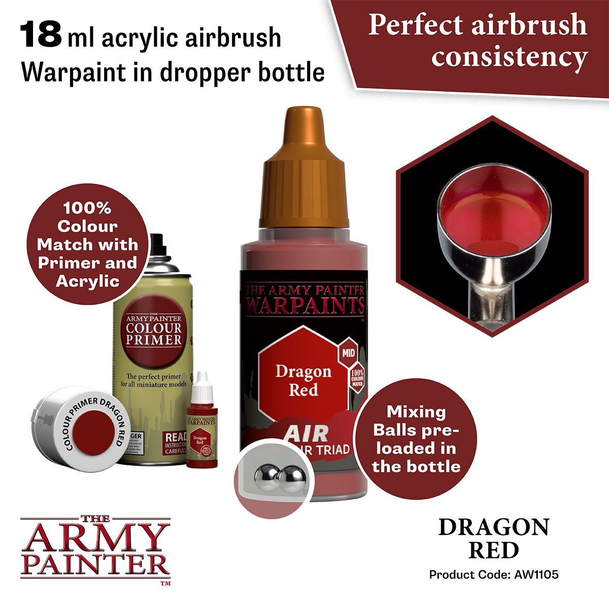 Warpaints Air: Dragon Red ( AW1105 )