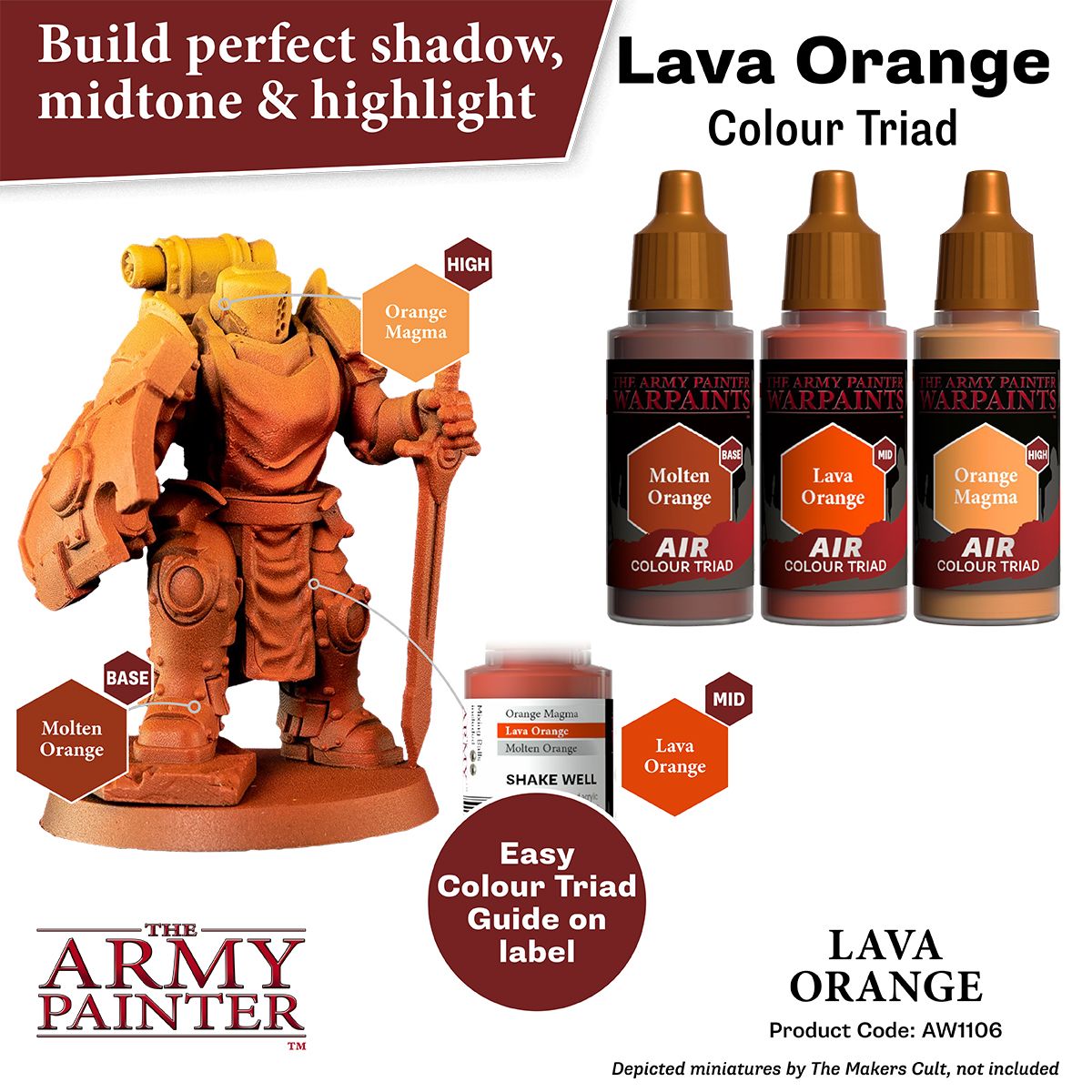 Warpaints Air: Lava Orange ( AW1106 )