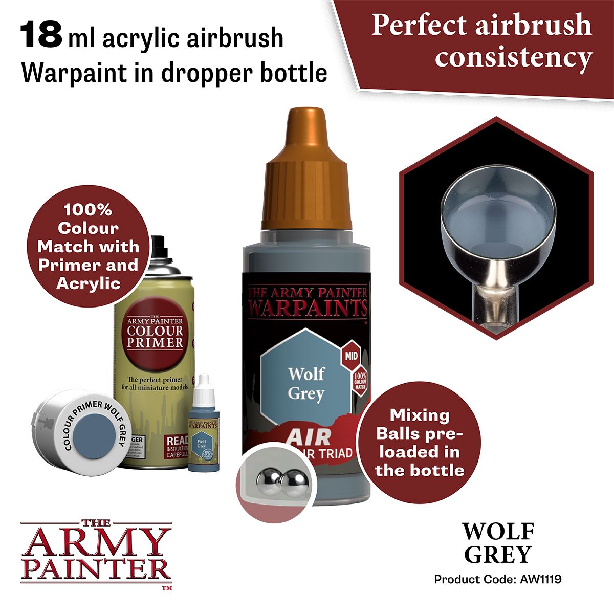 Warpaints Air: Wolf Grey ( AW1119 )