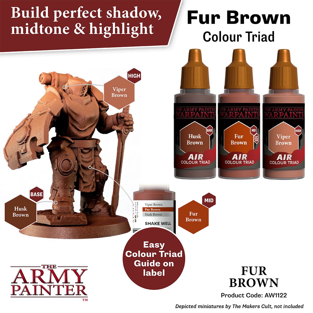 Warpaints Air: Fur Brown ( AW1122 )