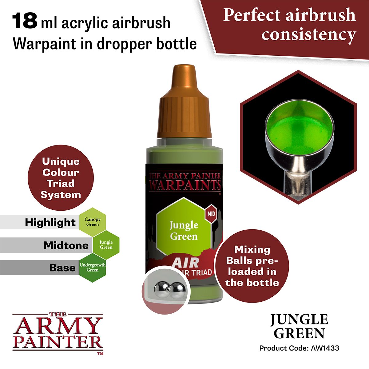 Warpaints Air: Jungle Green ( AW1433 )