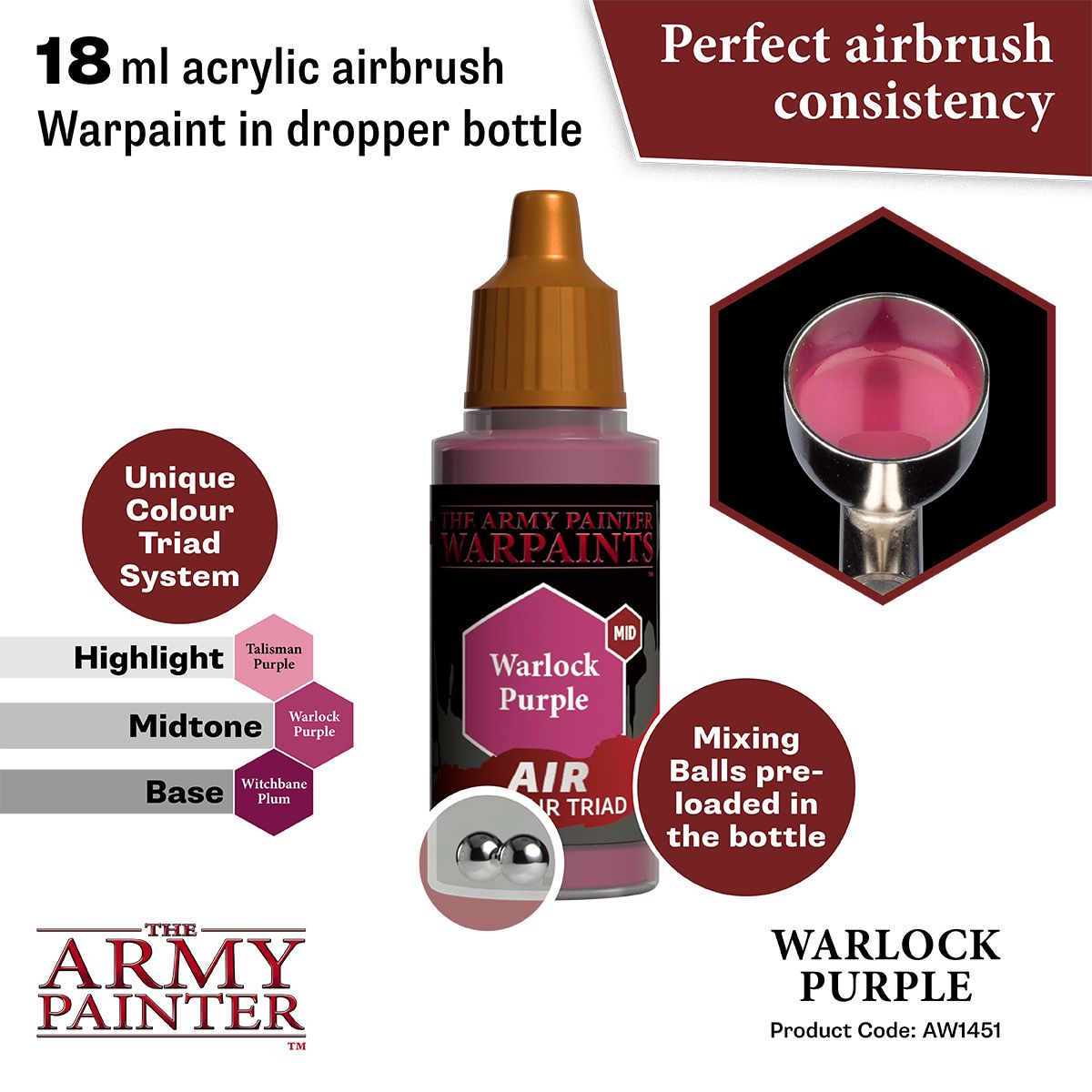 Warpaints Air: Warlock Purple ( AW1451 )