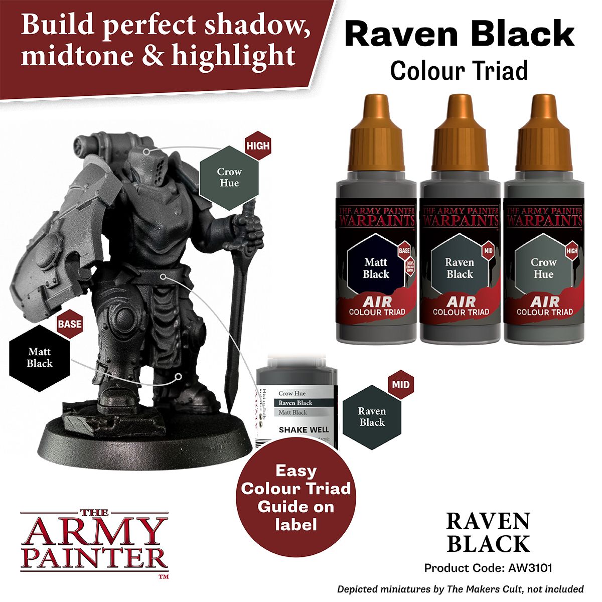 Warpaints Air: Raven Black ( AW3101 )