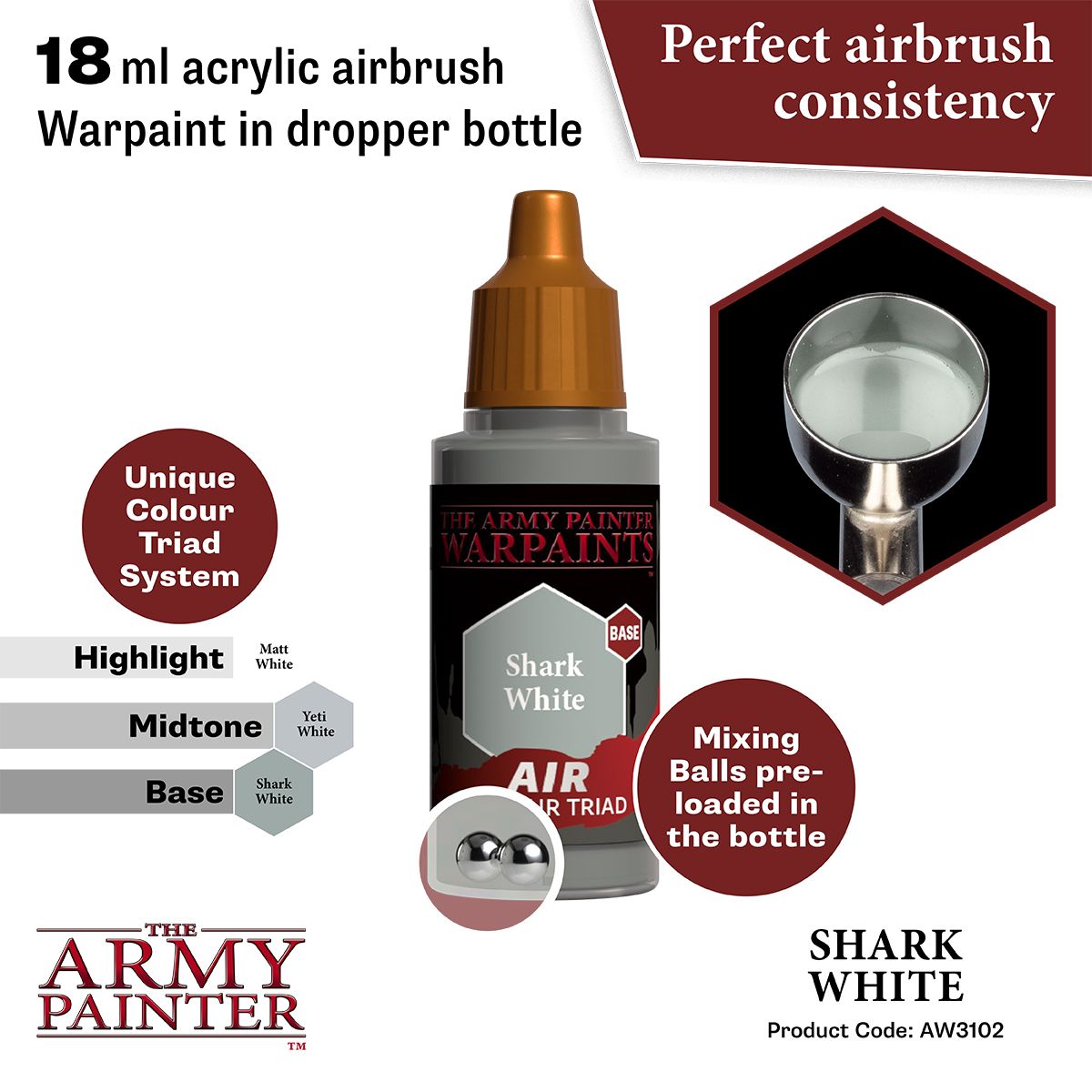 Warpaints Air: Shark White ( AW3102 )
