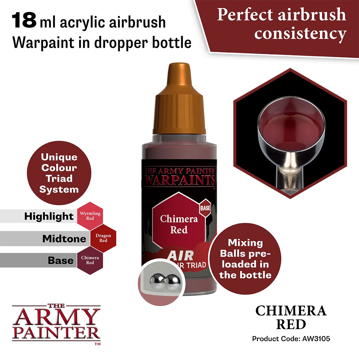 Warpaints Air: Chimera Red ( AW3105 )