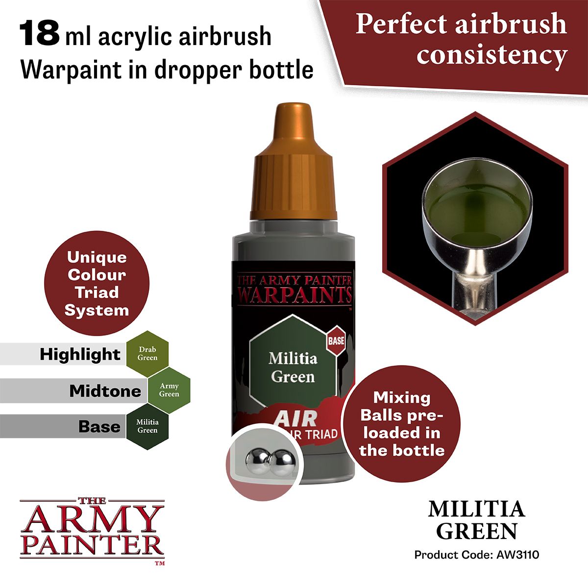 Warpaints Air: Militia Green ( AW3110 )