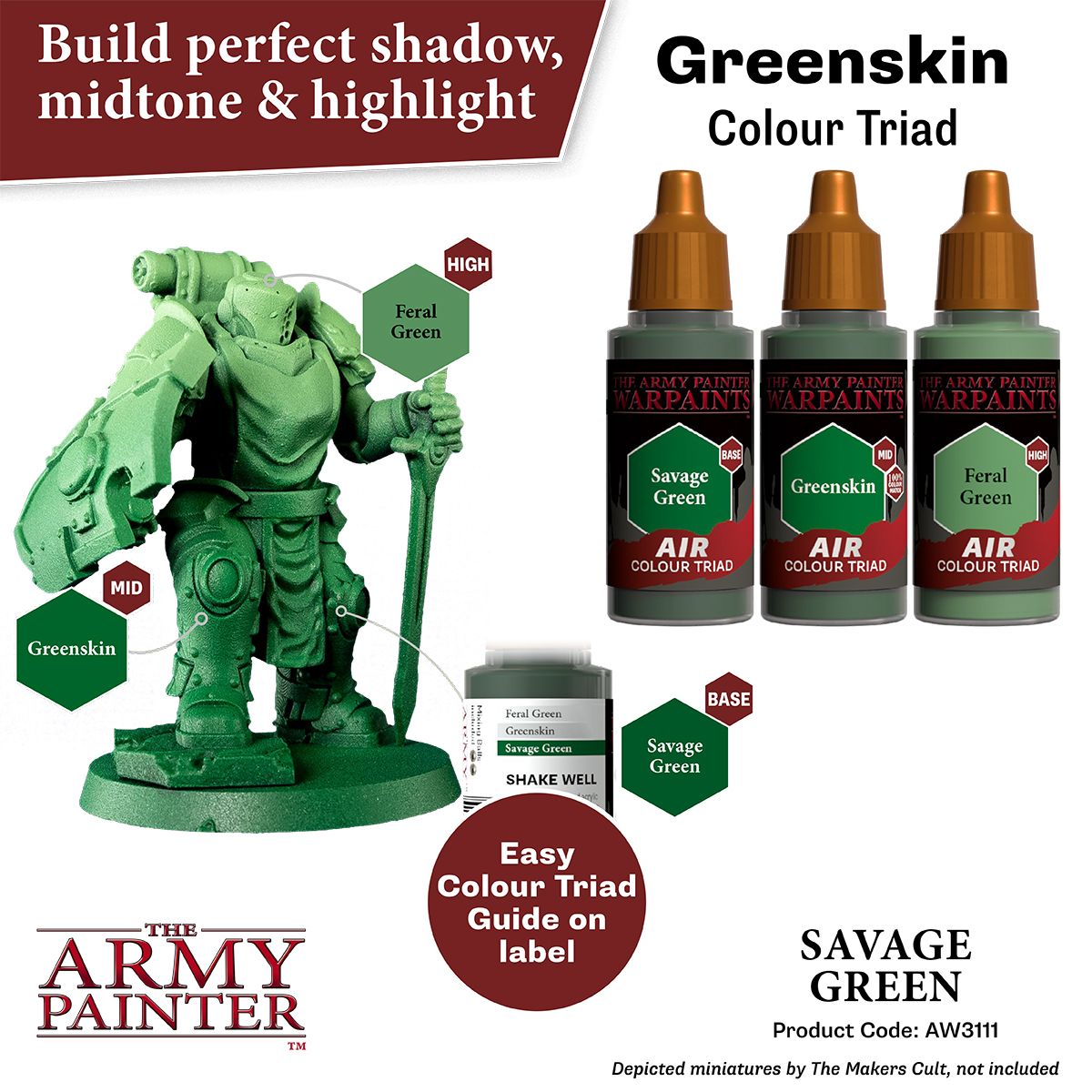 Warpaints Air: Savage Green ( AW3111 )