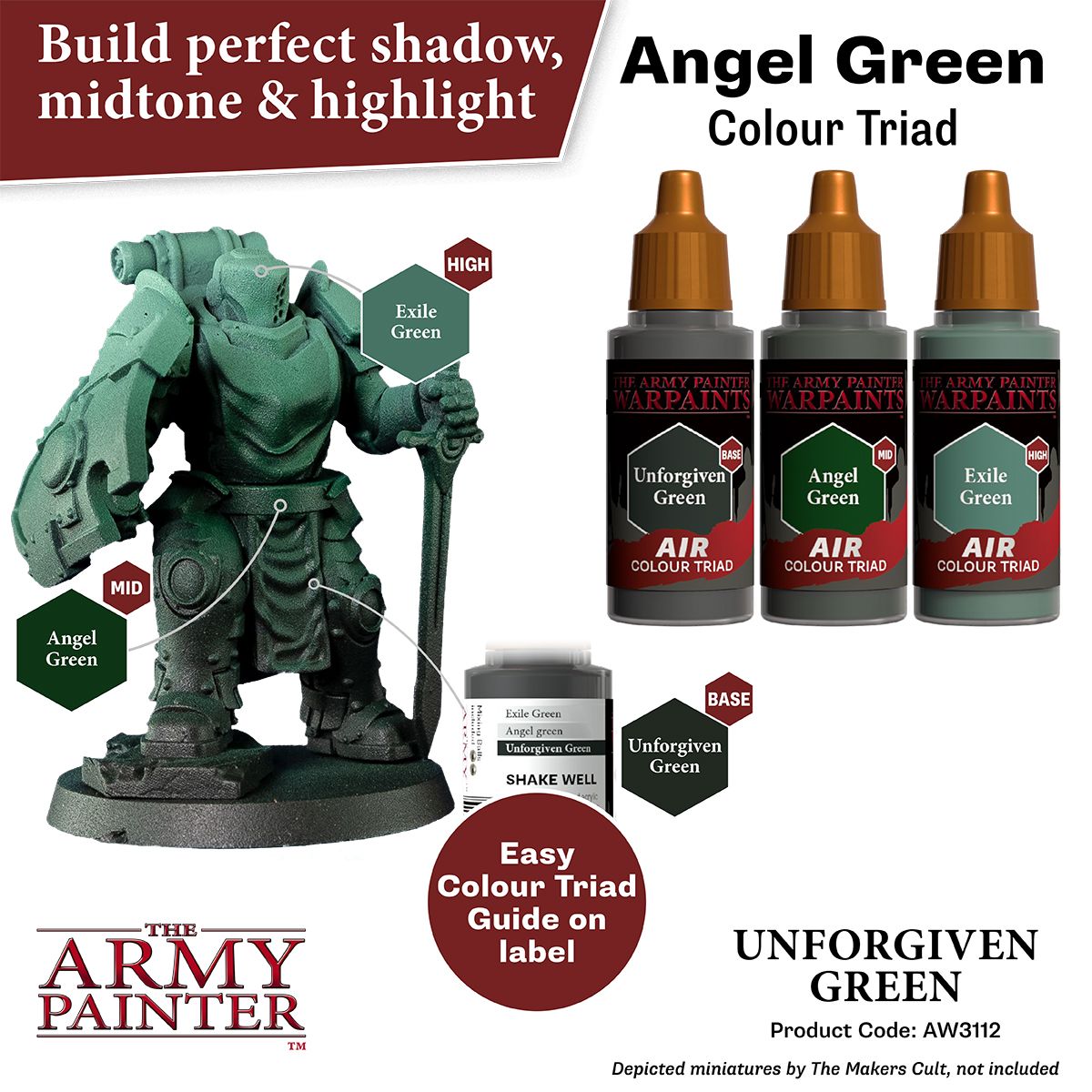 Warpaints Air: Unforgiven Green ( AW3112 )