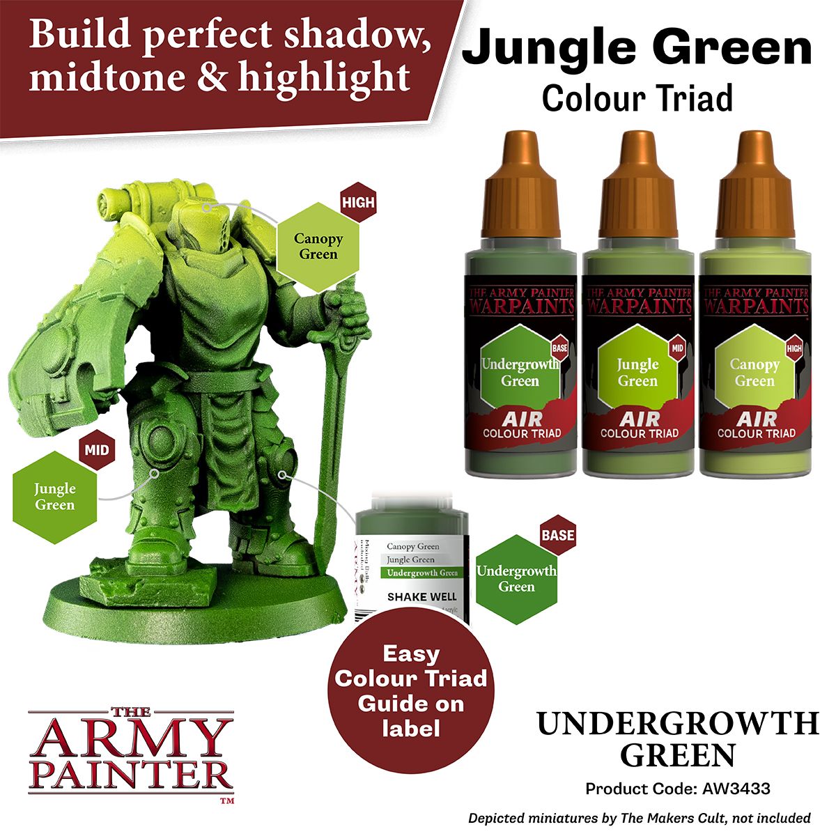 Warpaints Air: Undergrowth Green ( AW3433 )