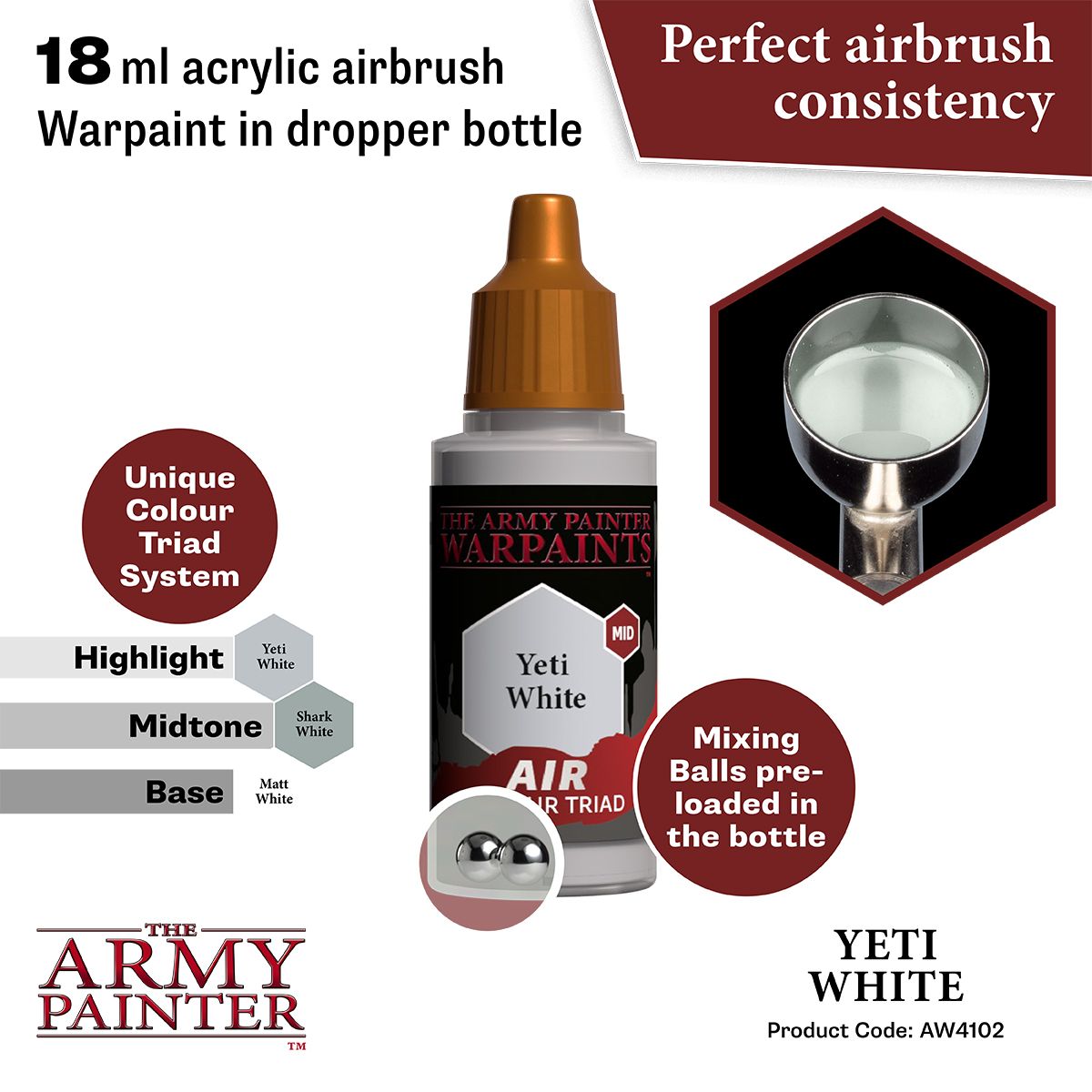 Warpaints Air: Yeti White ( AW4102 )