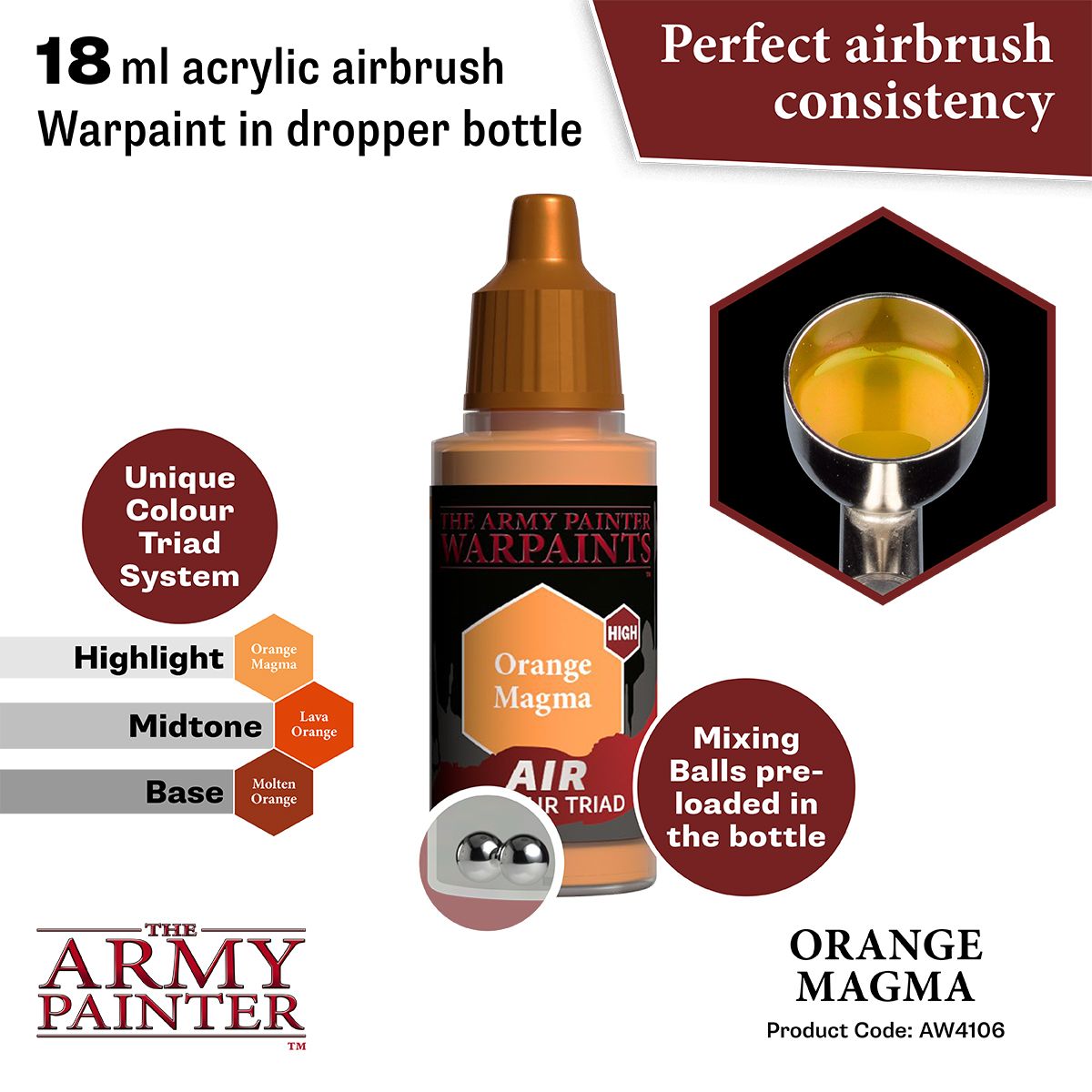 Warpaints Air: Orange Magma ( AW4106 )