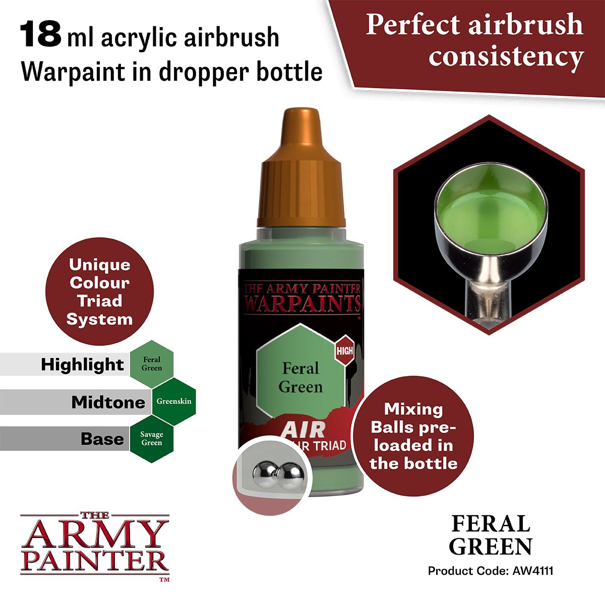 Warpaints Air: Feral Green ( AW4111 )